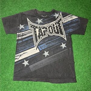 Tapout MMA Elite Youth Medium 10/12 Vintage Y2K WWE Grunge Punk T Shirt 17x23